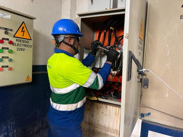 Aqualia adecua sistemas eléctricos en la bocatoma de Fundación para minimizar impacto por cortes del operador de energía